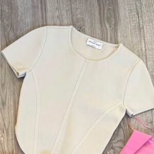 Cream Women's Top